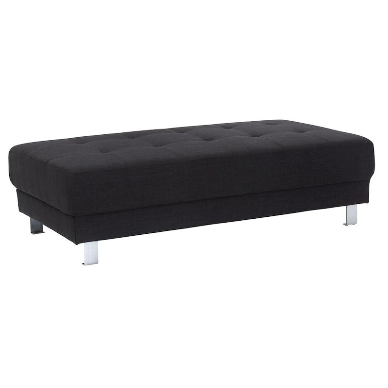 Twill Oversized Ottoman