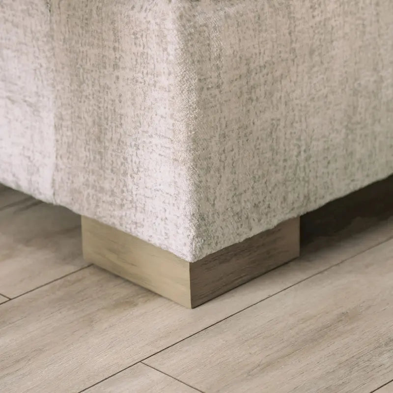 Nort Transitional Fabric Upholstered Flared Arms 2-Piece Sofa Set by Furniture of America