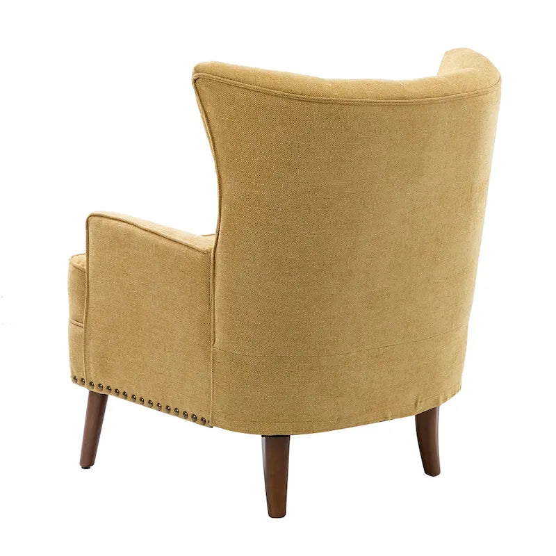 Alpheus Accent Armchair with Nailhead Trim by HULALA HOME