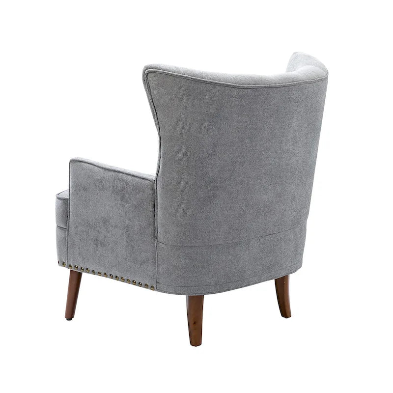 Alpheus Accent Armchair with Nailhead Trim by HULALA HOME
