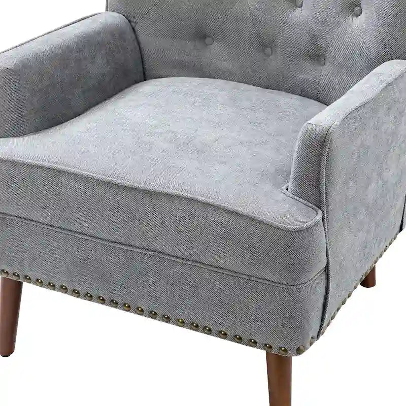 Alpheus Accent Armchair with Nailhead Trim by HULALA HOME