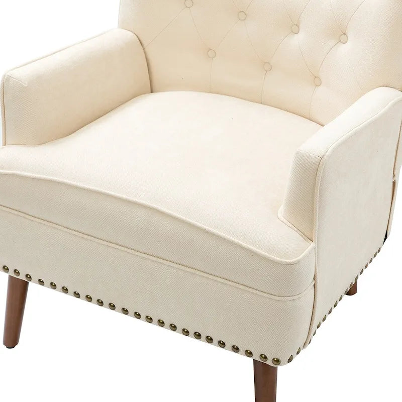 Alpheus Accent Armchair with Nailhead Trim by HULALA HOME