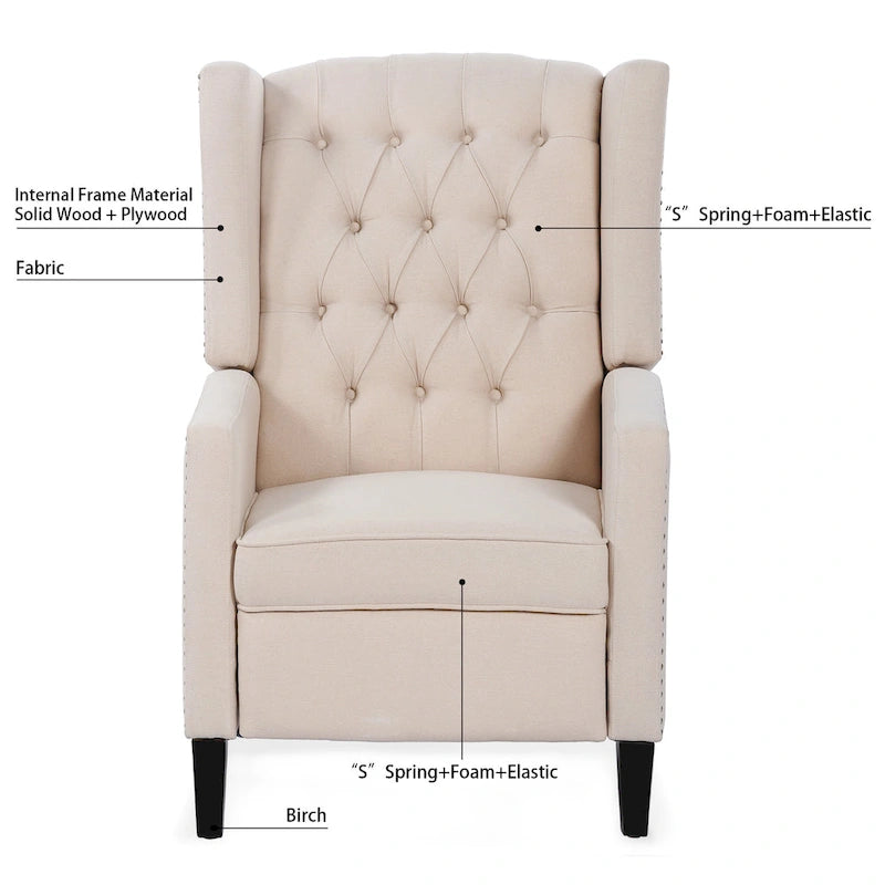 27 Wide Manual Wing Chair Recliner