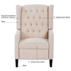 27 Wide Manual Wing Chair Recliner