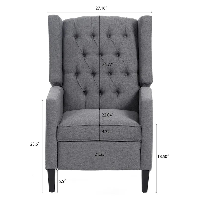 27 Wide Manual Wing Chair Recliner