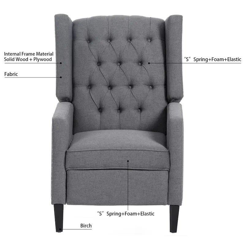 27 Wide Manual Wing Chair Recliner