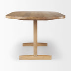 Viktor 84 Light Brown Solid Wood Dining Table - 84L x 42W x 30H