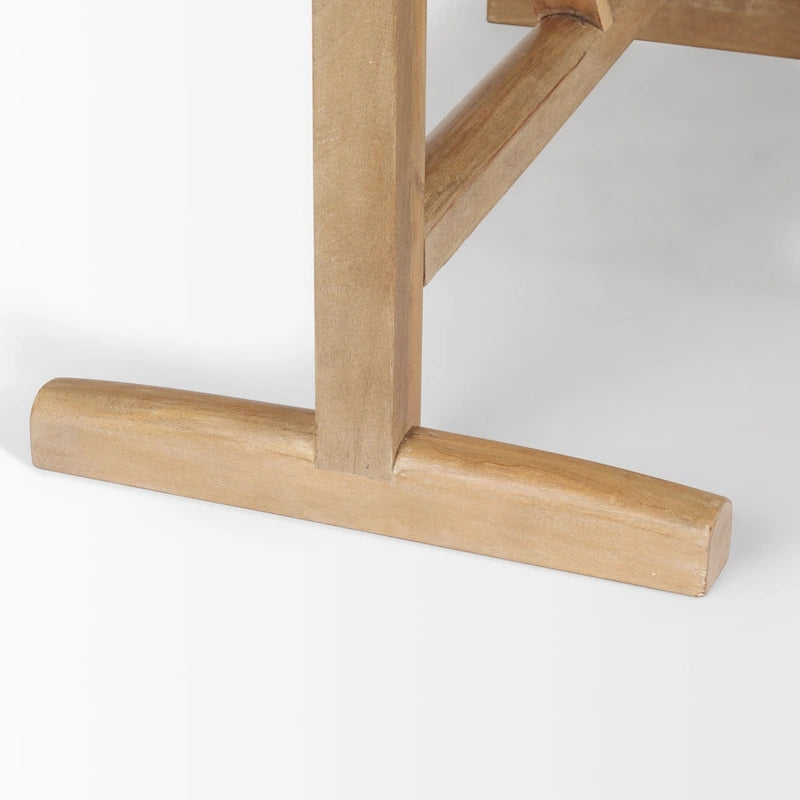 Viktor 84 Light Brown Solid Wood Dining Table - 84L x 42W x 30H