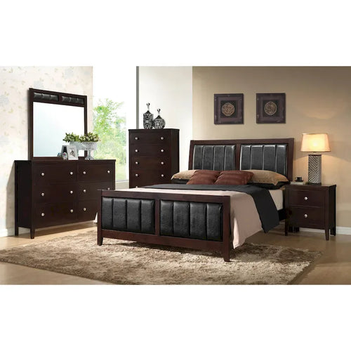 Bed photo - 4-piece Upholstered Bedroom Set