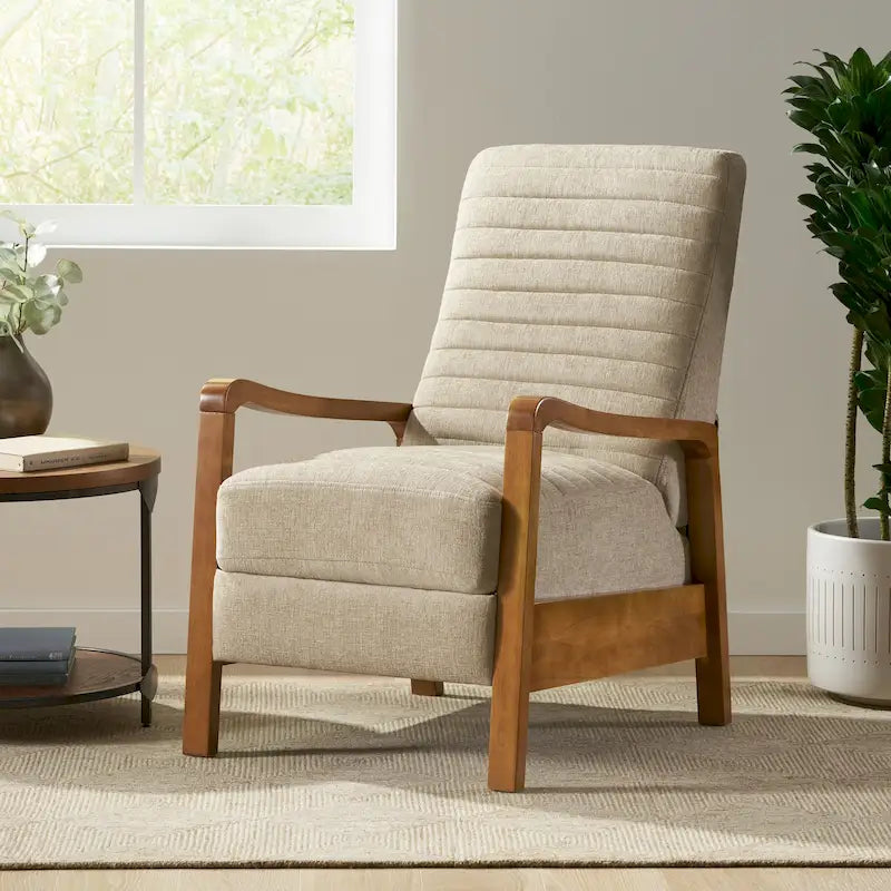 Munro Channel Stitch Pushback Recliner by Christopher Knight Home