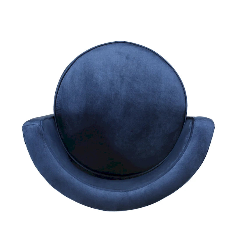 Cardan Modern Glam Round Open Back Velvet Swivel Club Chair by Christopher Knight Home - 26.25 L x 24.25 W x 28.50 H