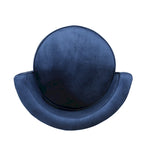 Cardan Modern Glam Round Open Back Velvet Swivel Club Chair by Christopher Knight Home - 26.25 L x 24.25 W x 28.50 H