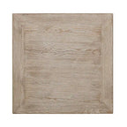 Artissance Peking Grand Framed Square Side Table, 22 Inch Tall, Weathered White Wash Finish