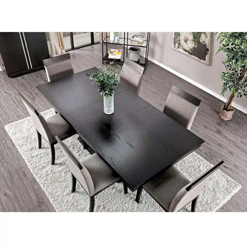 Shatterley Contemporary Brown 7-Piece Dinning Set by Furniture of America