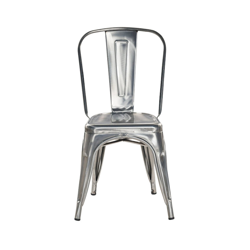 Gunmetal Industrial Rustic Dining Chairs (Set of 4)