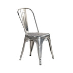 Gunmetal Industrial Rustic Dining Chairs (Set of 4)