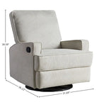 Bailey 32 Manual Swivel Glider, Dove