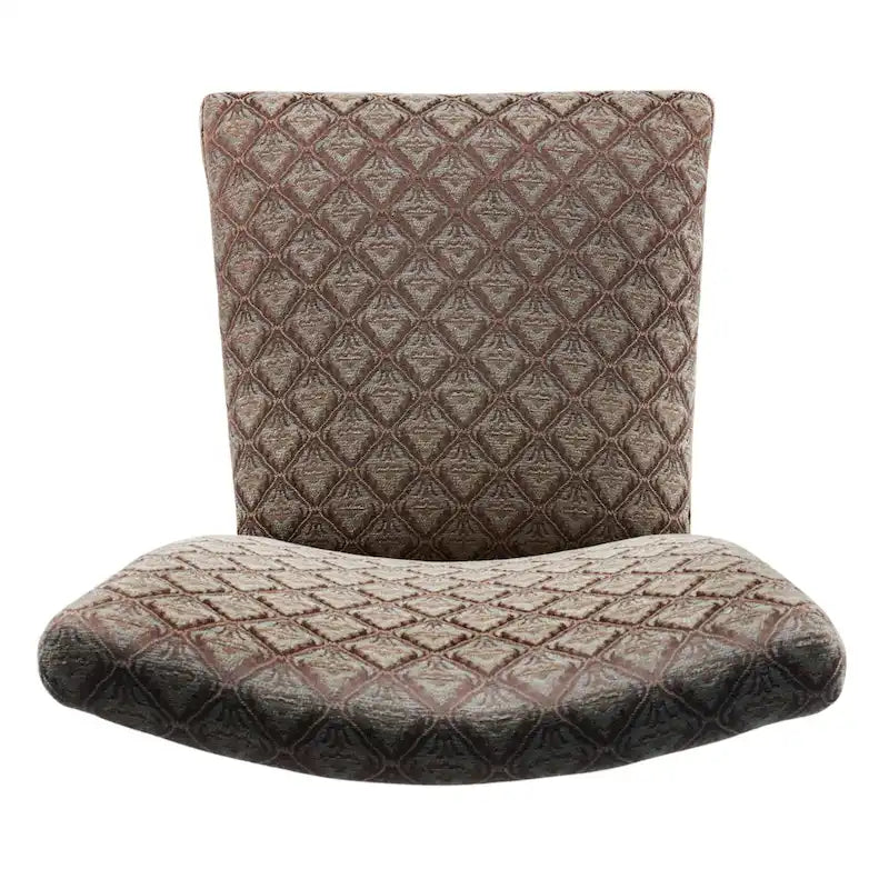 HomePop Modern Parson Blue/ Chocolate Damask Diamo - N/A