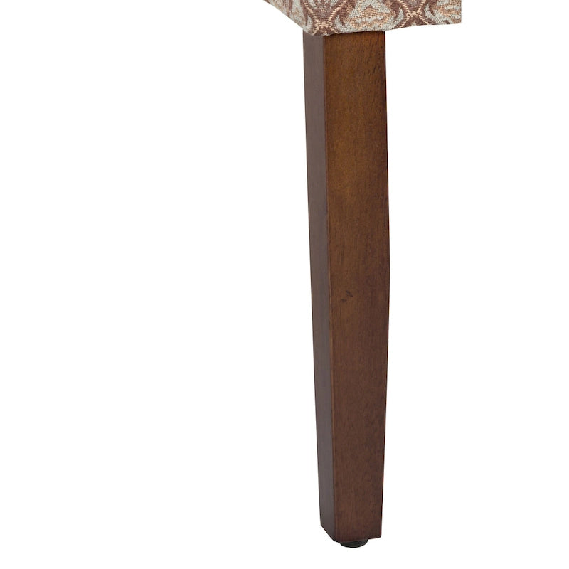 HomePop Modern Parson Blue/ Chocolate Damask Diamo - N/A