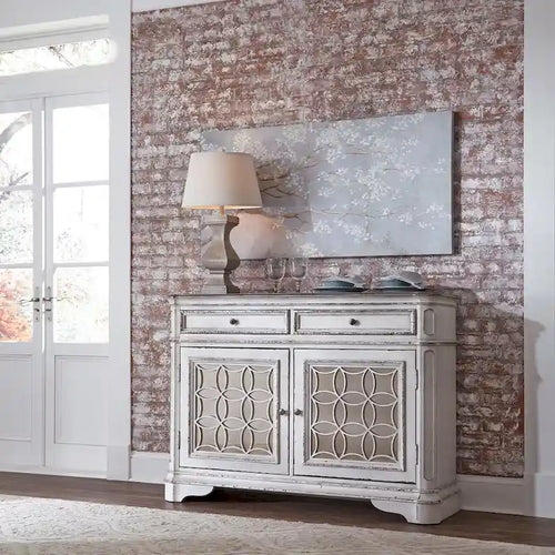 Sideboard photo - 56 in. x L 18 in. x H 40 in. Oak Panel Buffets And Sideboard