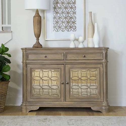 56 in. x L 18 in. x H 40 in. Oak Panel Buffets And Sideboard