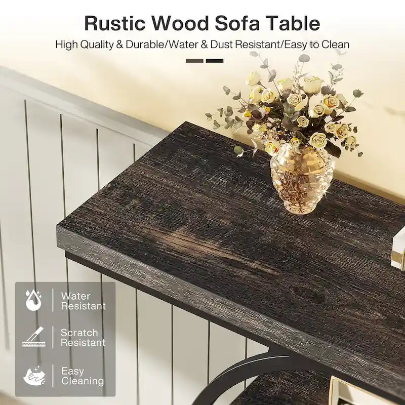 41.3 Console Entryway Table, 4 Tiers Sofa Table