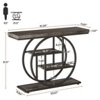41.3 Console Entryway Table, 4 Tiers Sofa Table