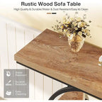 41.3 Console Entryway Table, 4 Tiers Sofa Table