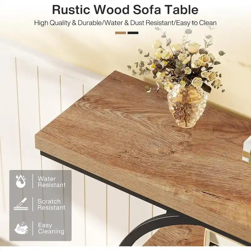 41.3 Console Entryway Table, 4 Tiers Sofa Table