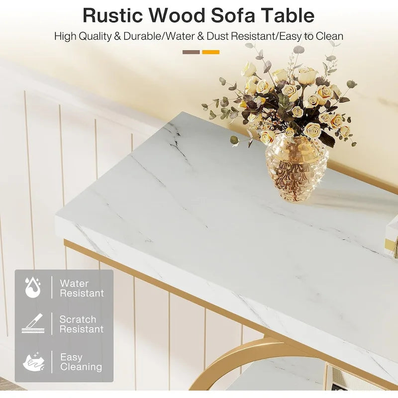 41.3 Console Entryway Table, 4 Tiers Sofa Table