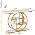 41.3 Console Entryway Table, 4 Tiers Sofa Table