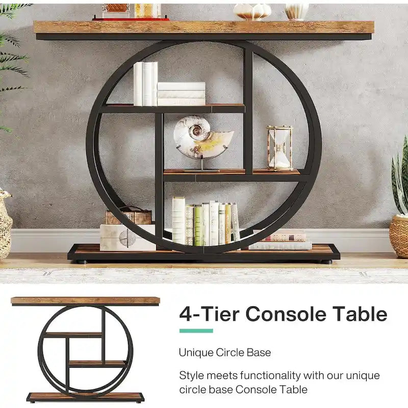 41.3 Console Entryway Table, 4 Tiers Sofa Table