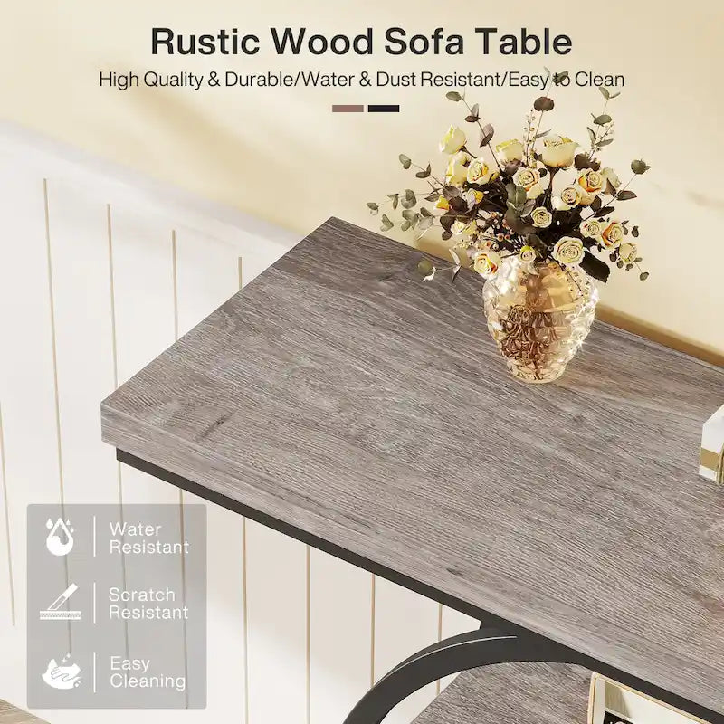 41.3 Console Entryway Table, 4 Tiers Sofa Table