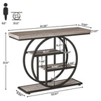 41.3 Console Entryway Table, 4 Tiers Sofa Table