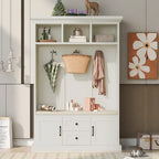 47.2Inch Hall Tree with 3 Hooks for Entrance