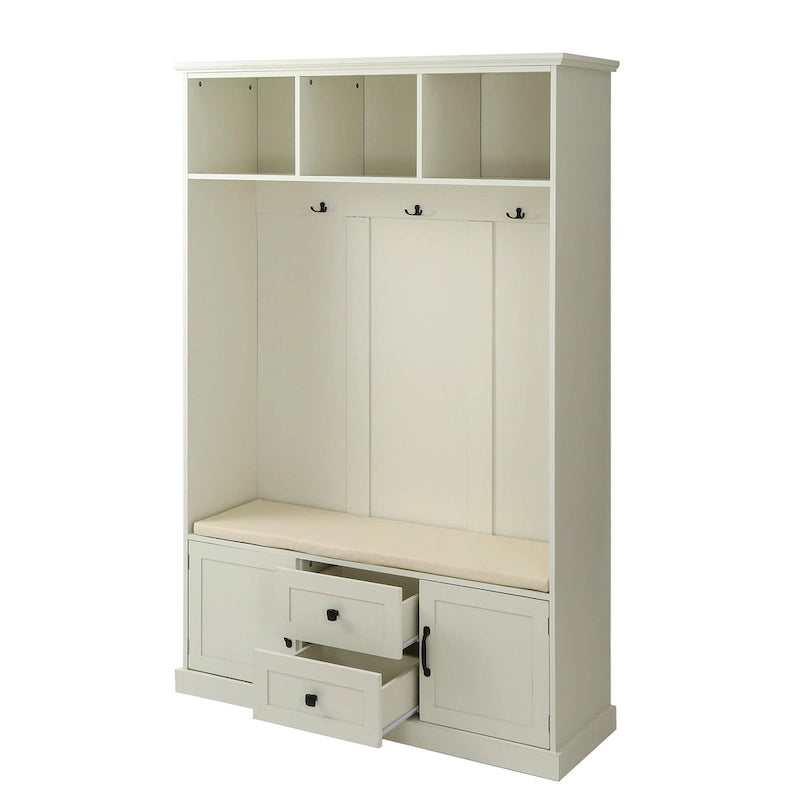 47.2Inch Hall Tree with 3 Hooks for Entrance