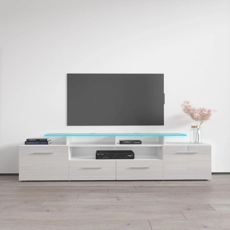 Evora Modern TV Stand with LED Light System