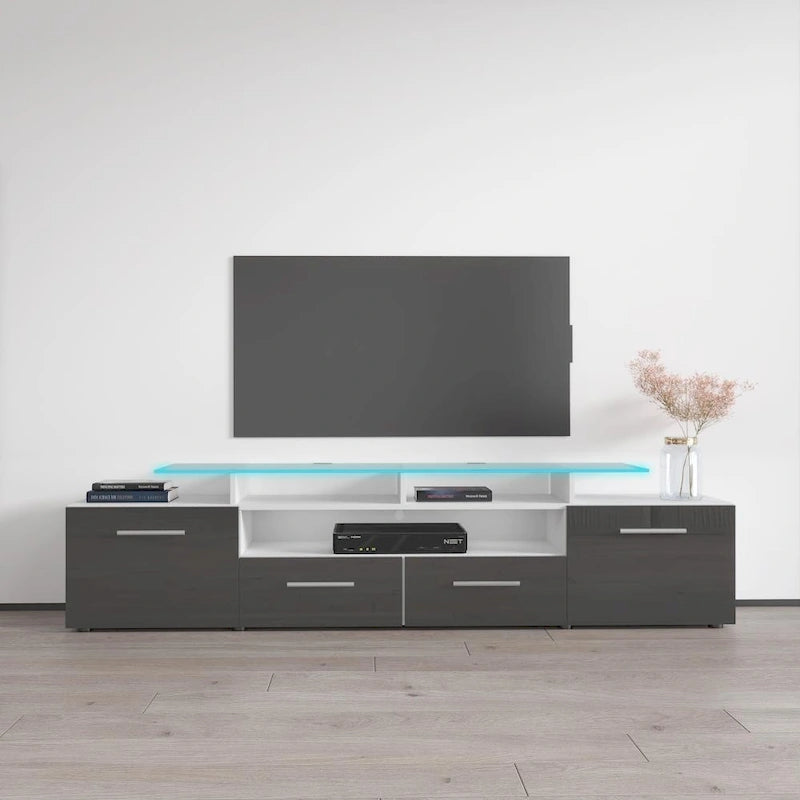 Evora Modern TV Stand with LED Light System
