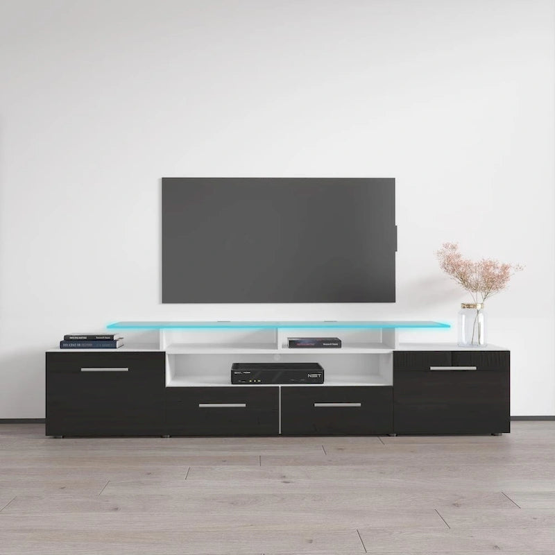 Evora Modern TV Stand with LED Light System