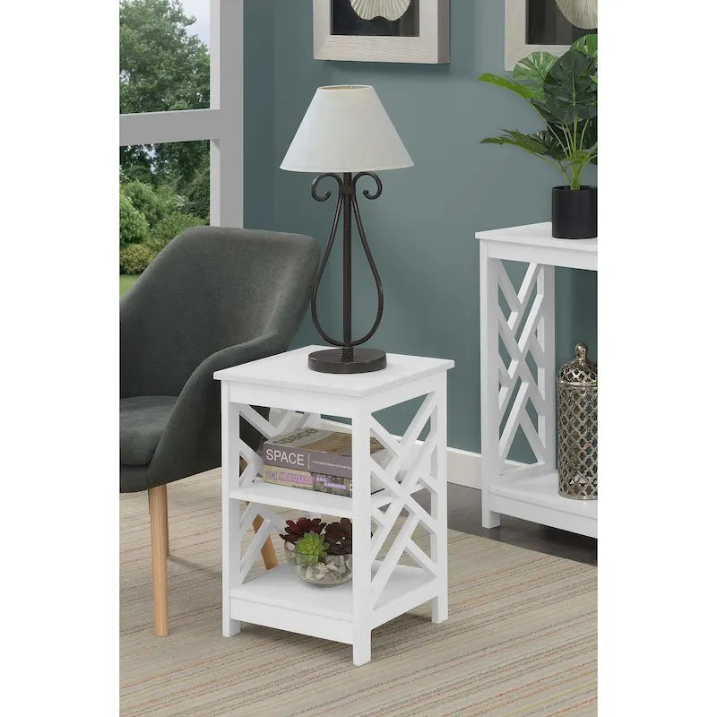 Convenience Concepts Titan End Table with Shelves
