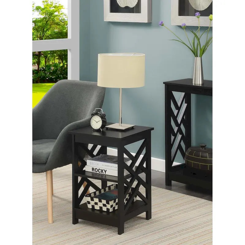 Convenience Concepts Titan End Table with Shelves