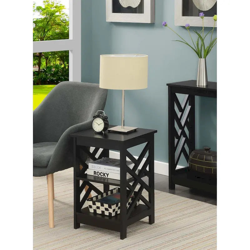 Convenience Concepts Titan End Table with Shelves