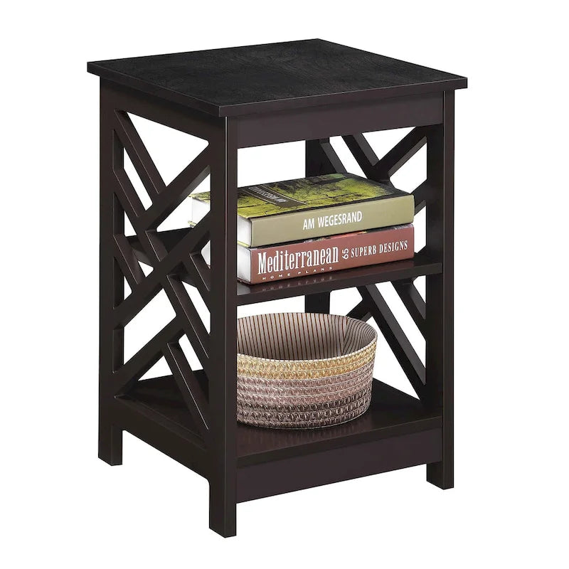 Convenience Concepts Titan End Table with Shelves