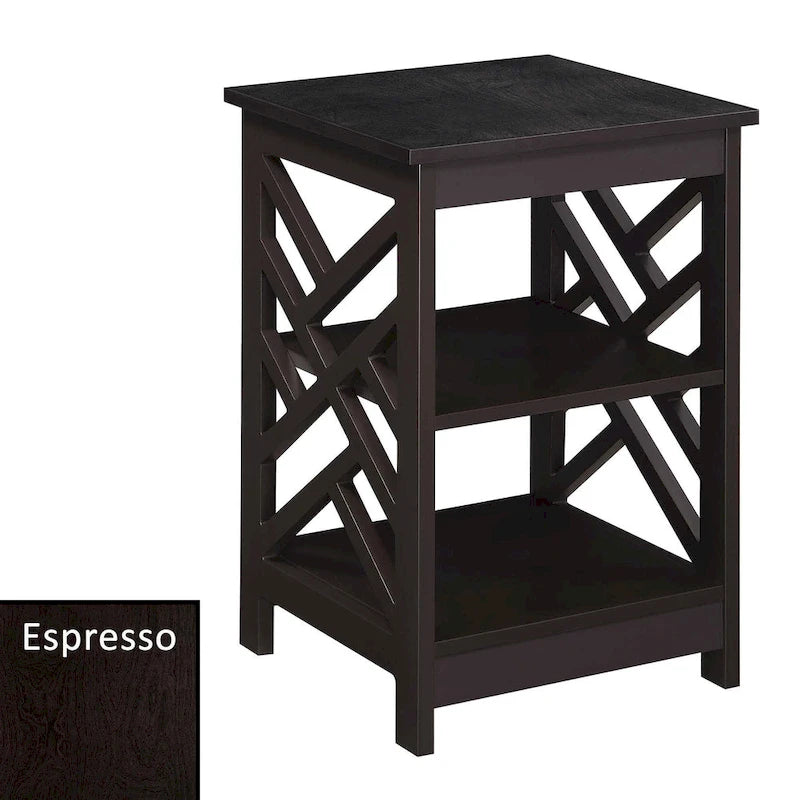 Convenience Concepts Titan End Table with Shelves