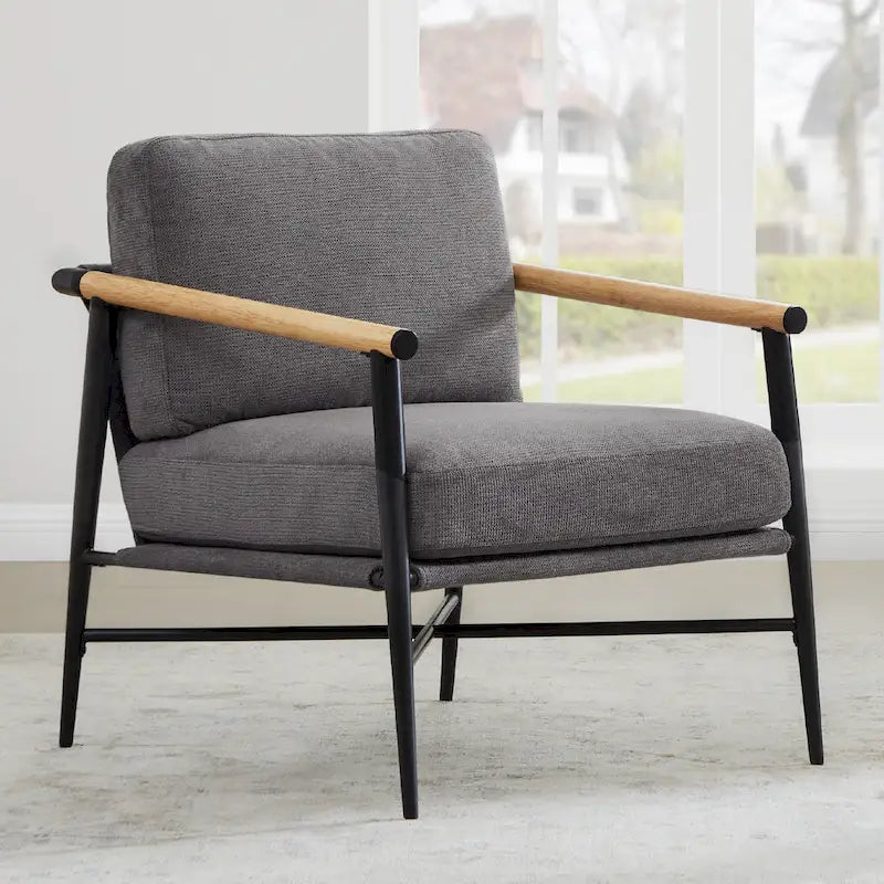 Vincent Mid Century Modern Upholstered Accent Chair