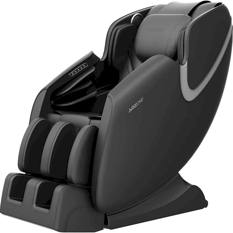 Massage Chair Recliner with Zero Gravity Airbag Massage Bluetooth Speaker Foot RollerBlack