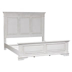 The Gray Barn Abbey Park Antique White King Panel Bed