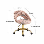 Computer Chair Office Chair Adjustable Swivel Chair Fabric Seat Home Study Chair