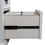 Allyson Park Wirebrushed White Charcoal L Shaped Desk Set