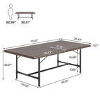 Rectangle Meeting Seminar Table for Conference Room, 70.8 W x 35.4 D